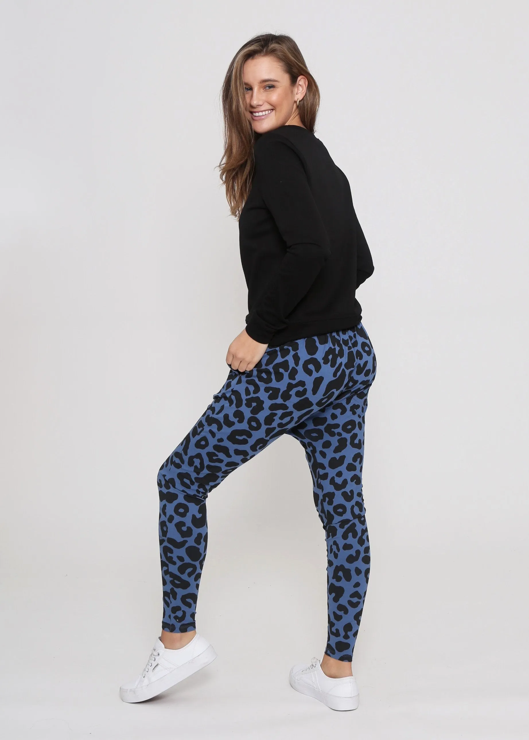 Jordan Joggers - Denim Leopard