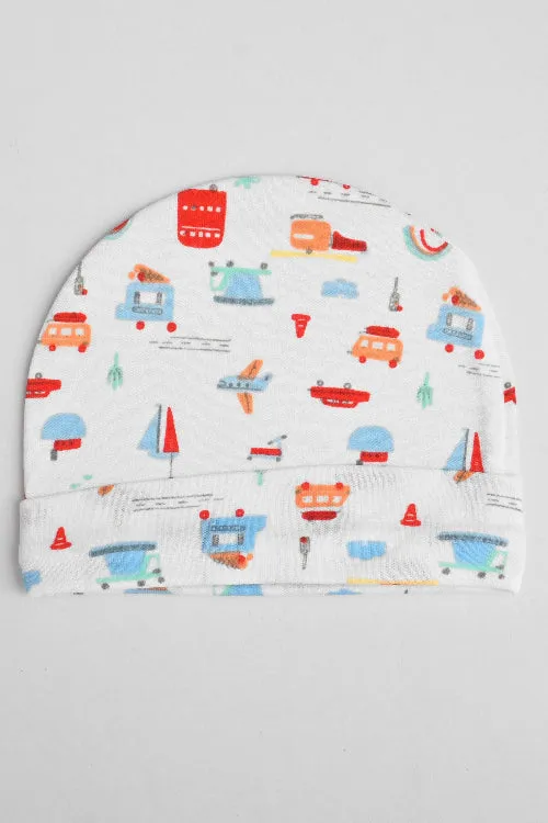 Kid's Printed Classic New Born Cap