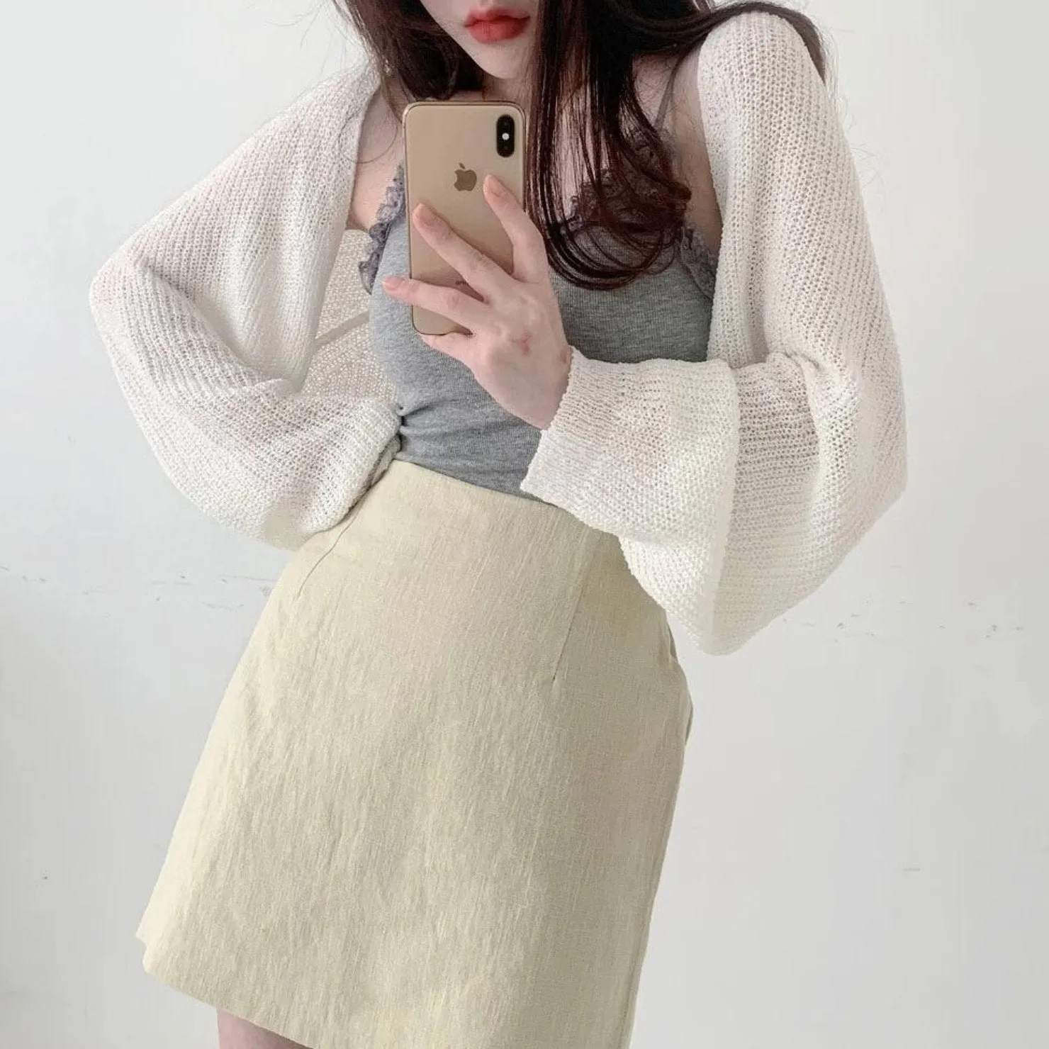 KNITTED CROP SWEATER