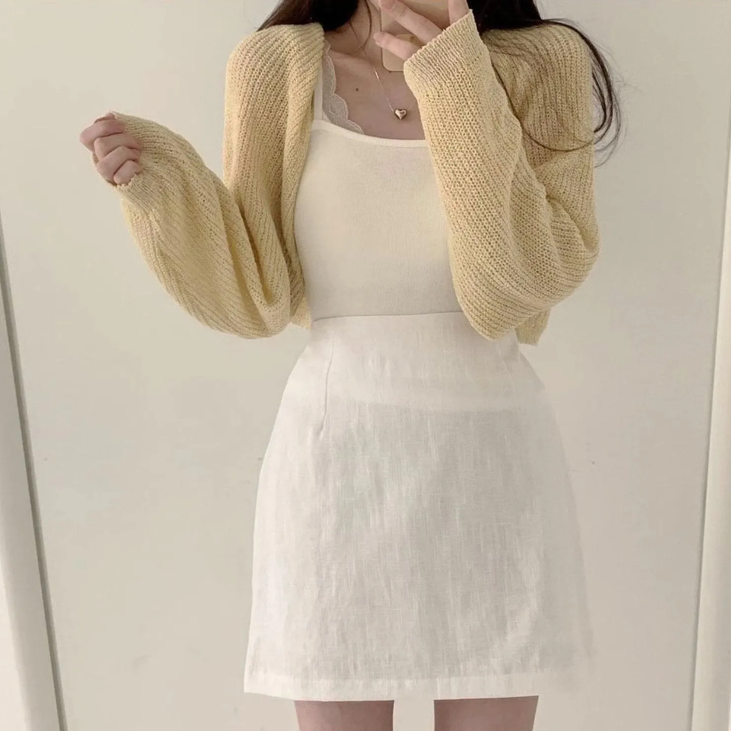 KNITTED CROP SWEATER