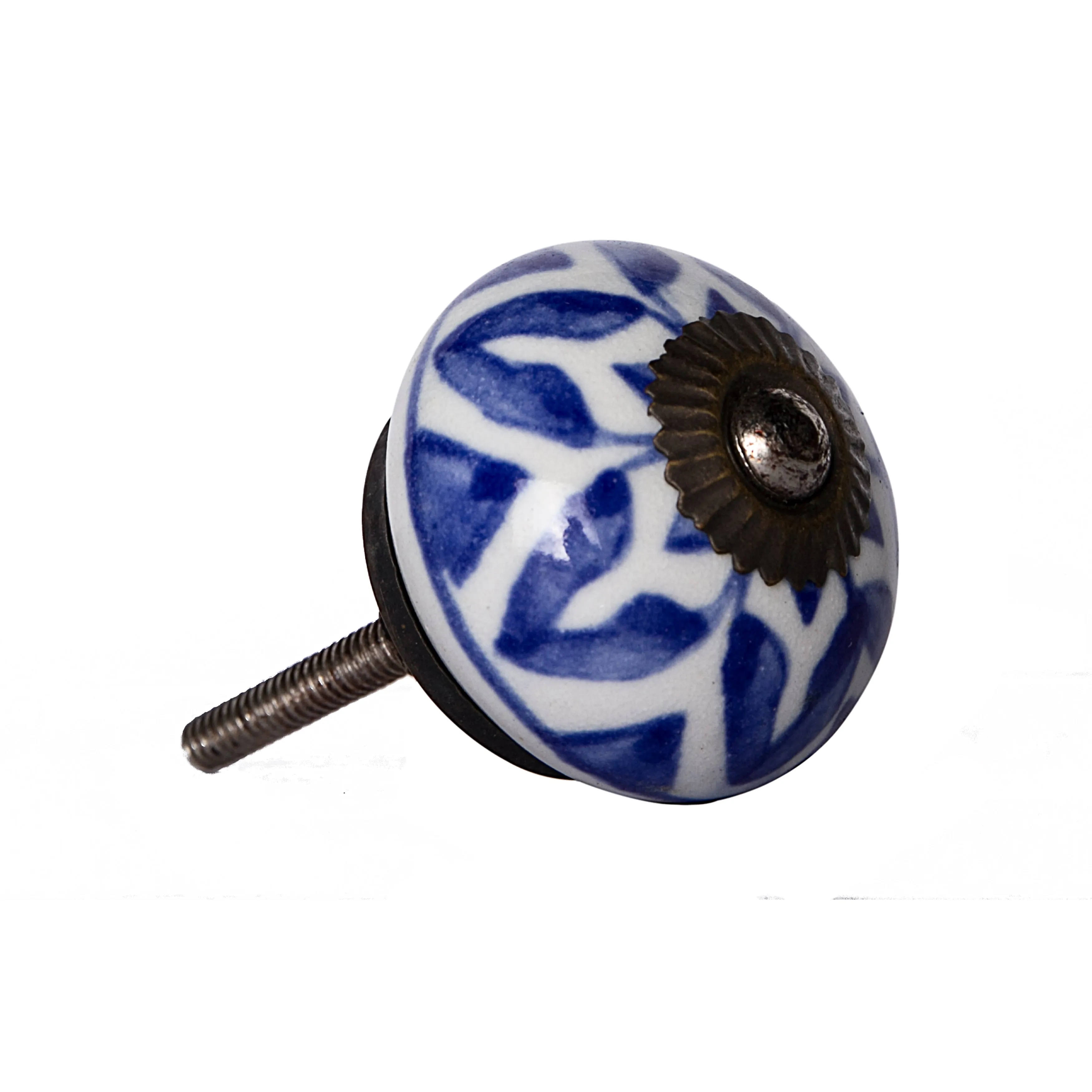 Knob-It Home Decor Classic Cabinet & Drawer Knobs-Blue/White/Copper