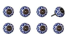 Knob-It Home Decor Classic Cabinet & Drawer Knobs-Blue/White/Copper