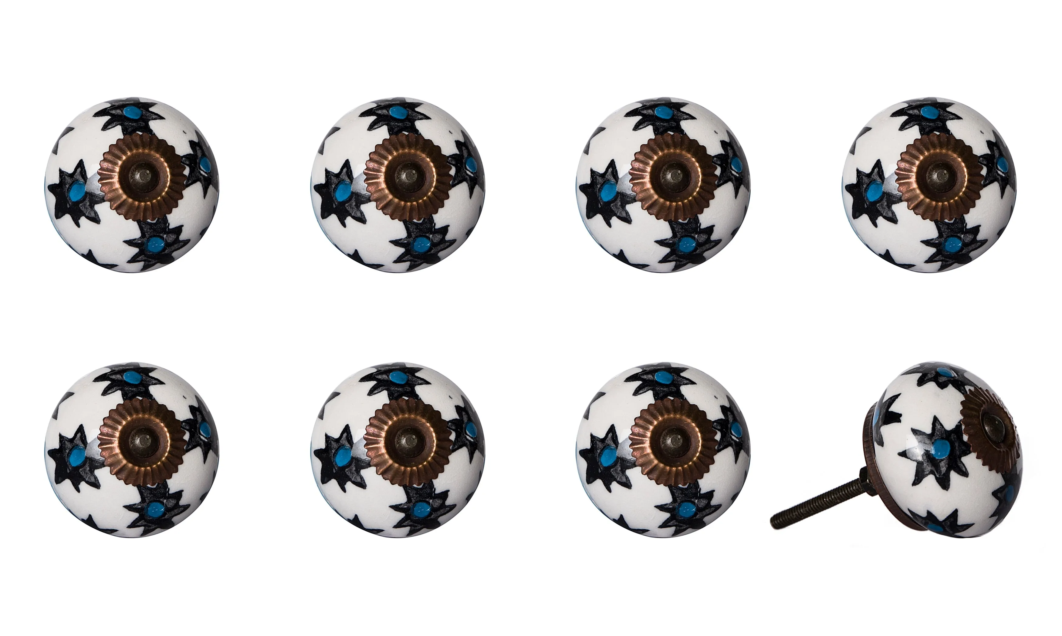 Knob-It Home Decor Classic Cabinet & Drawer Knobs-White/Black/Turquoise/Copper
