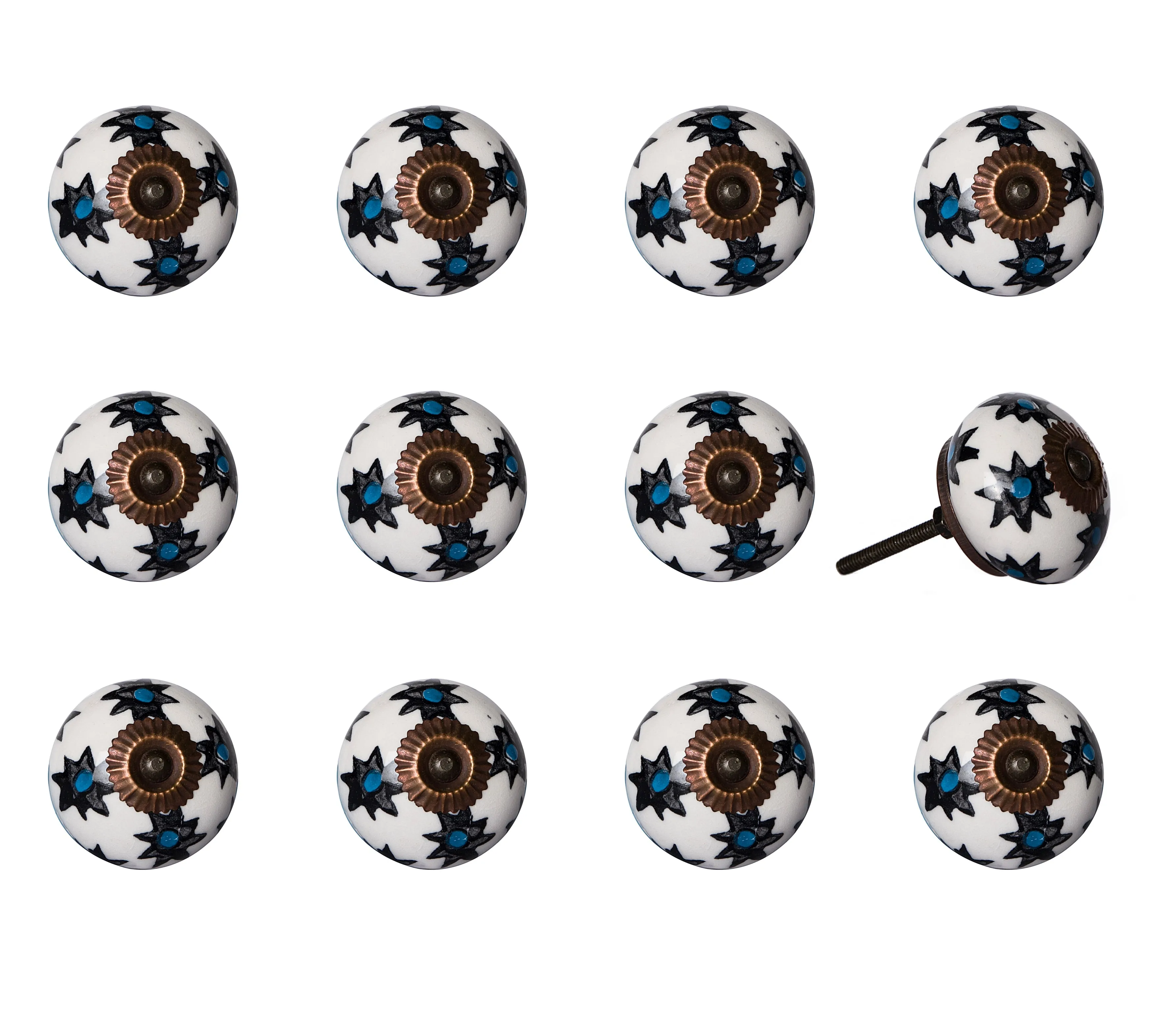 Knob-It Home Decor Classic Cabinet & Drawer Knobs-White/Black/Turquoise/Copper