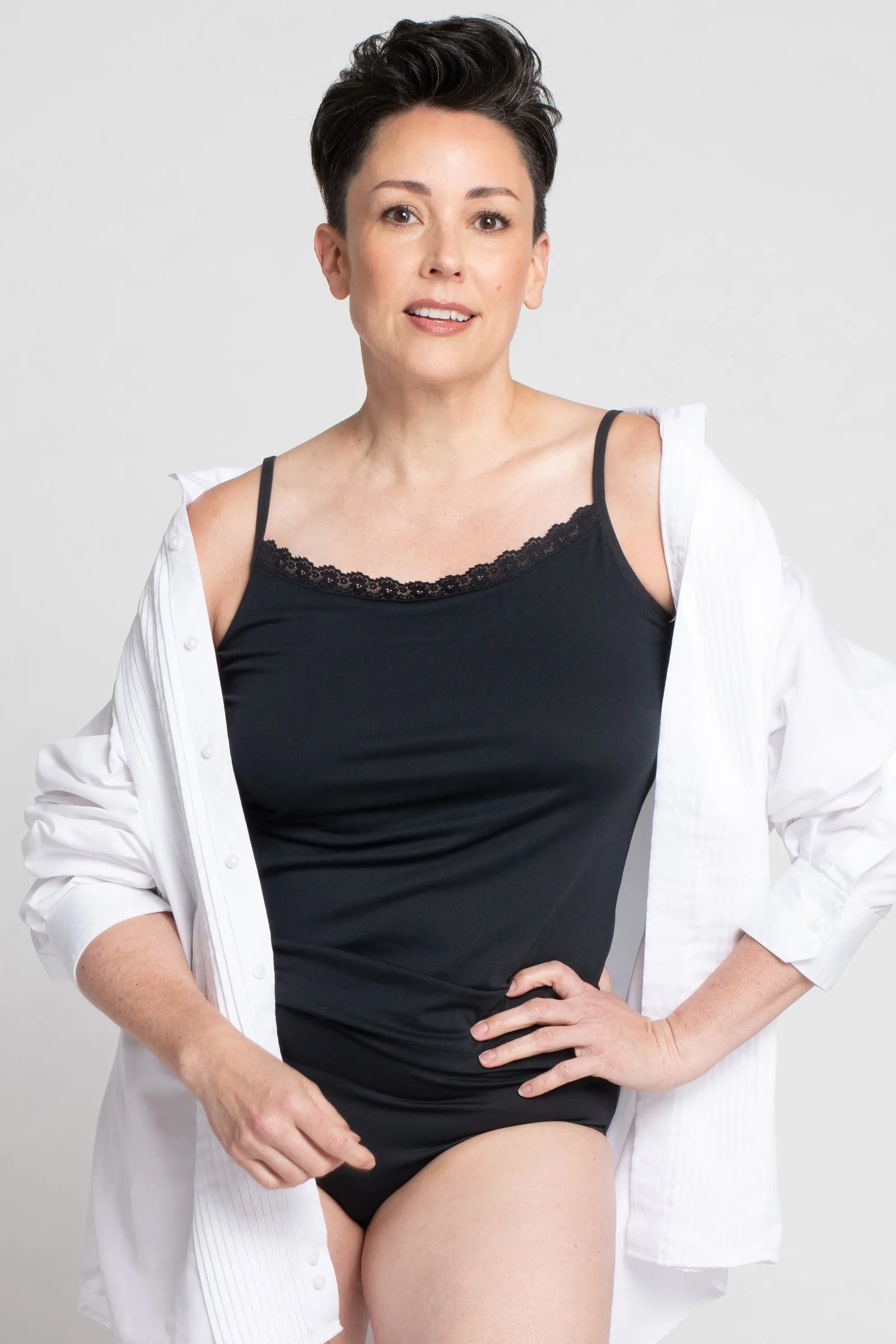 Lace Trim Anti-Flush Cami