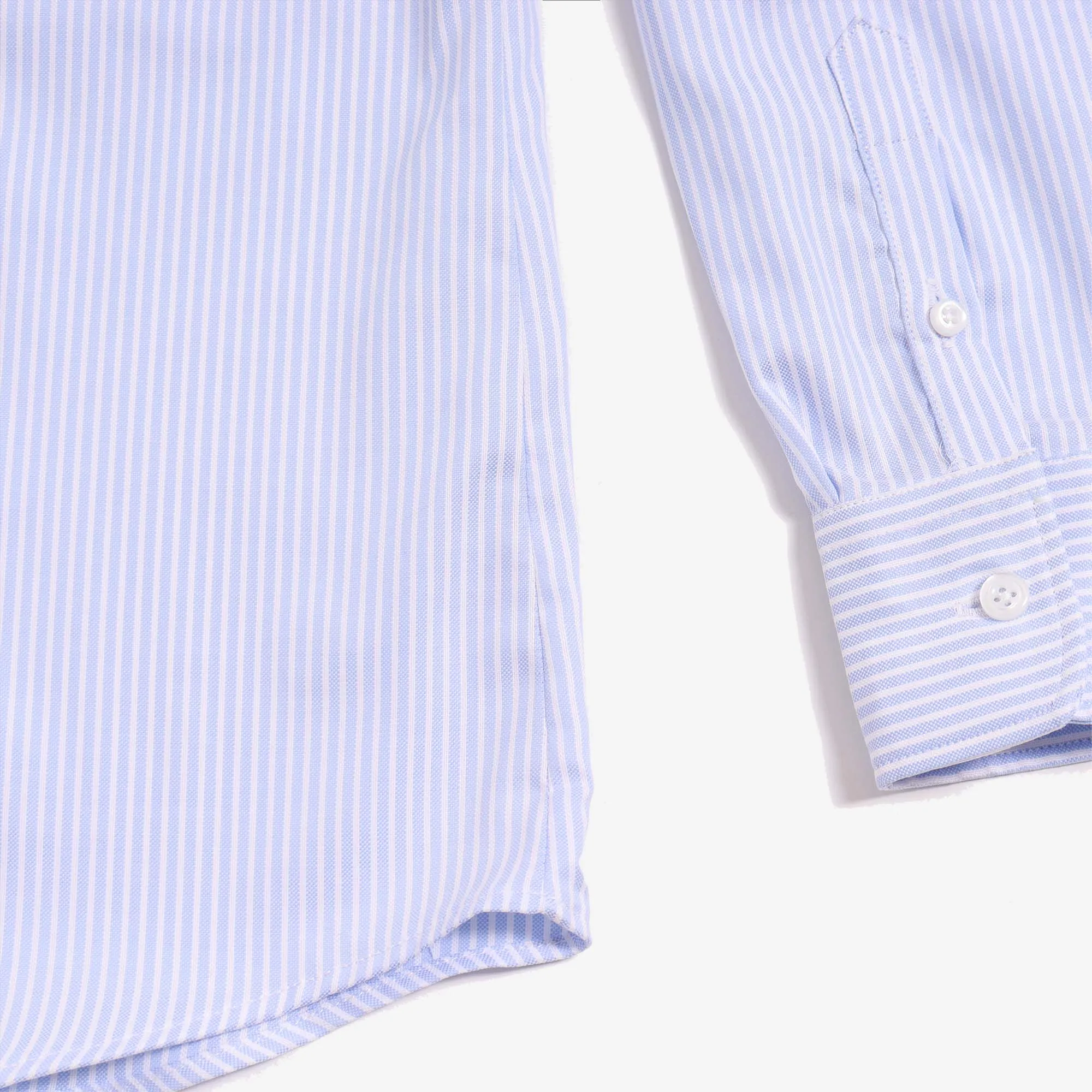 Light Blue Striped Easy-Care Dress Shirt