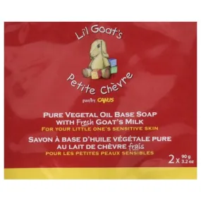 Li'l Goat's Pure Vegetal Oil Soap 2 CT By Canus Goats Milk