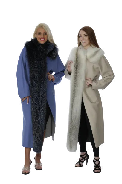 Loro Piana Cashmere Coat with Detachable Fox