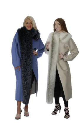 Loro Piana Cashmere Coat with Detachable Fox