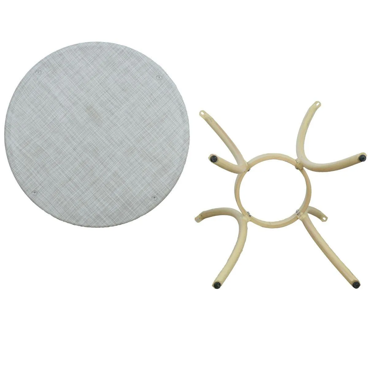 Manolo Natural White 2 Seater Outdoor Bistro Set
