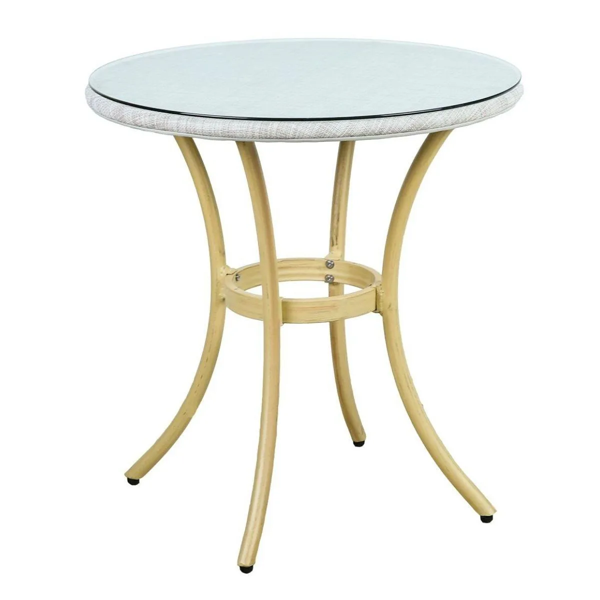 Manolo Natural White 2 Seater Outdoor Bistro Set
