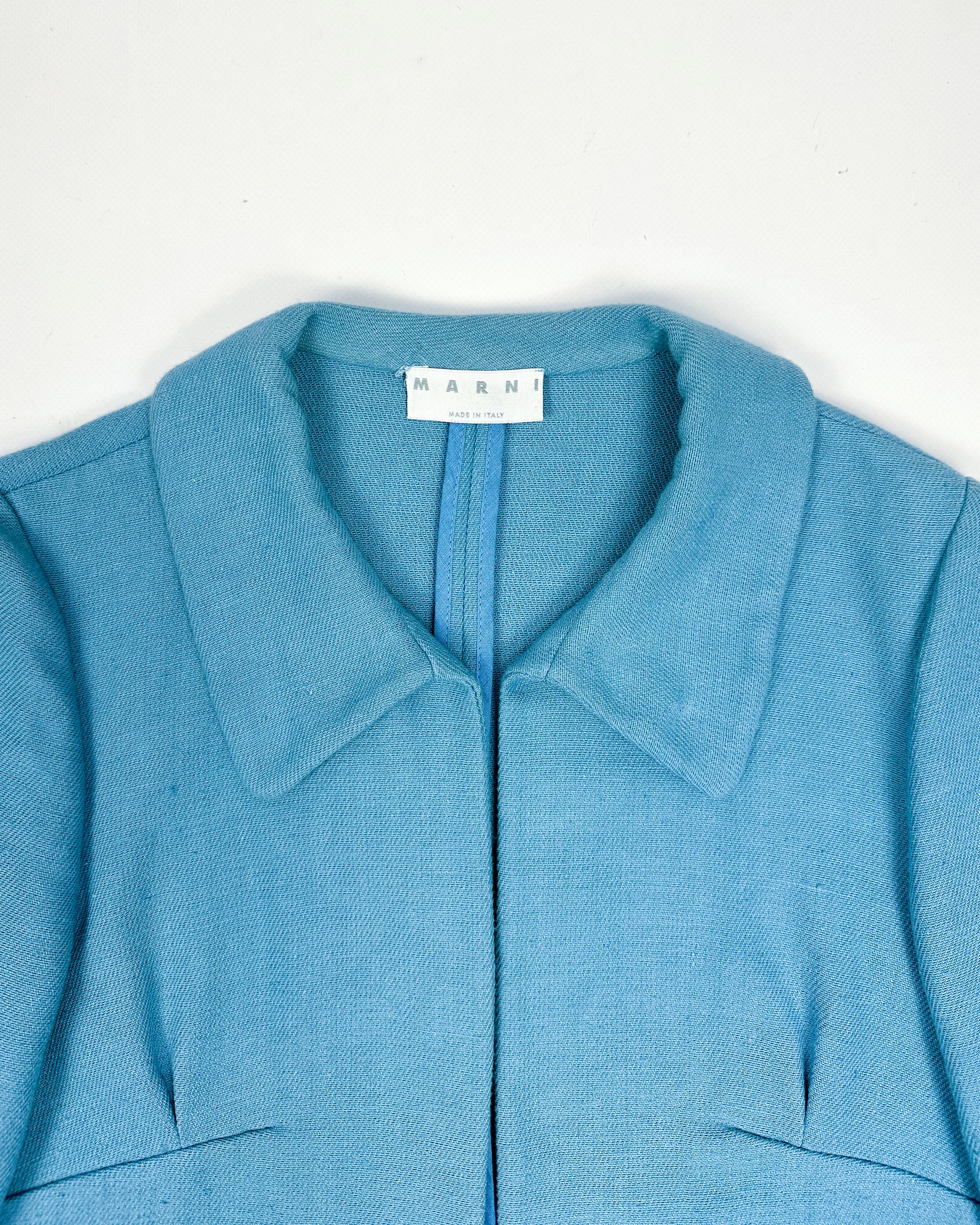 Marni Clear Blue Light Jacket 1990's