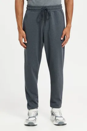 Men Charcoal Pique Joggers