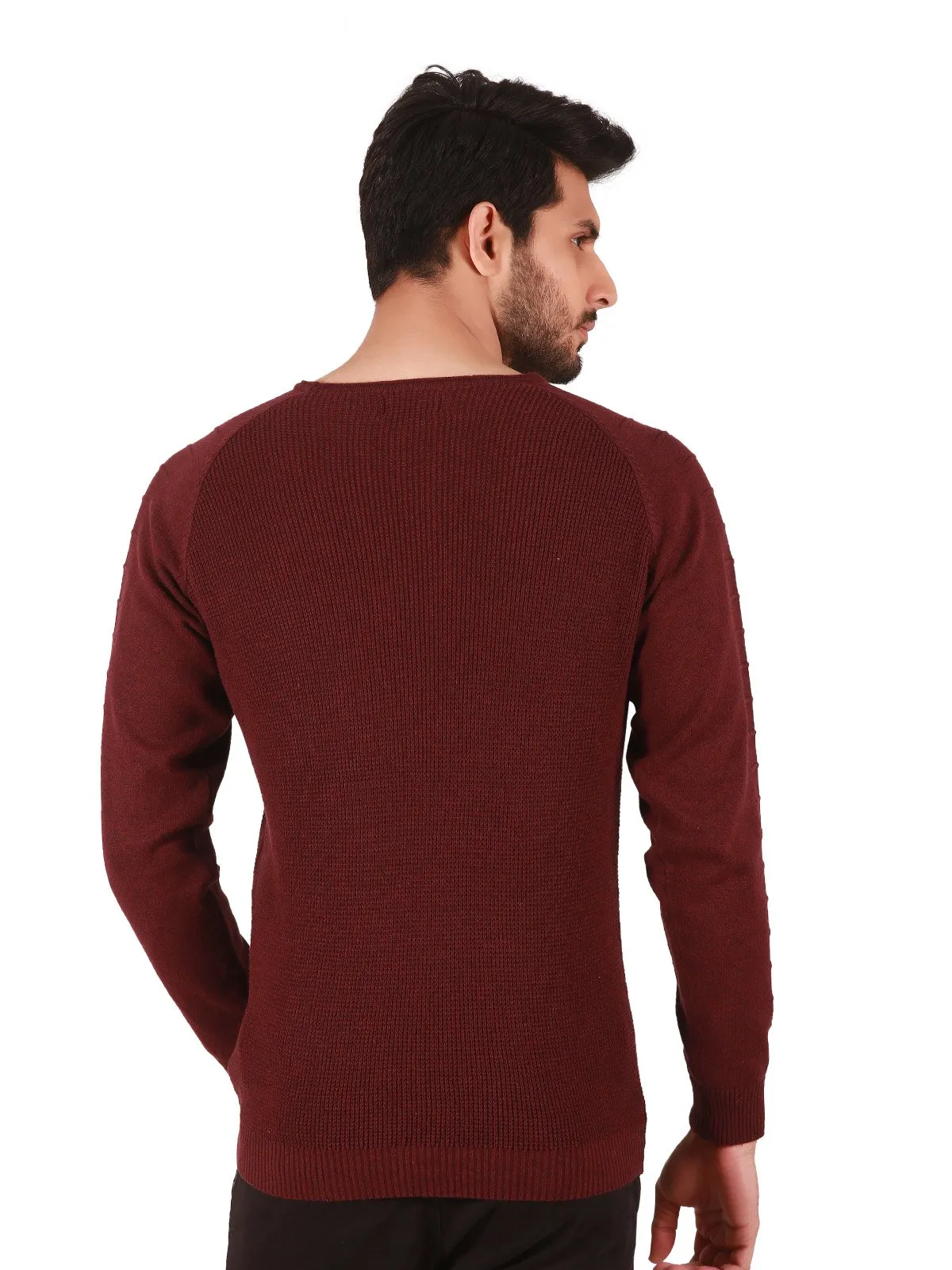 Men's Burgundy Sweater - EMTSWT19-005