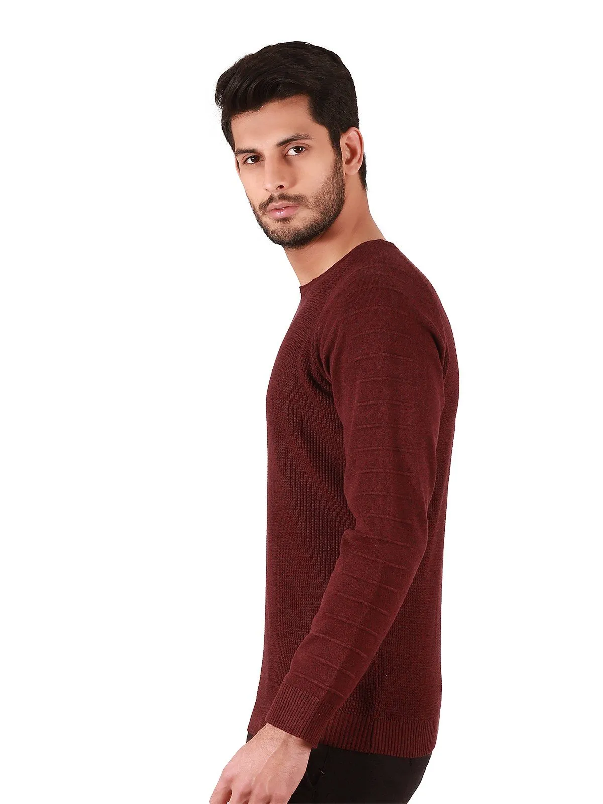 Men's Burgundy Sweater - EMTSWT19-005