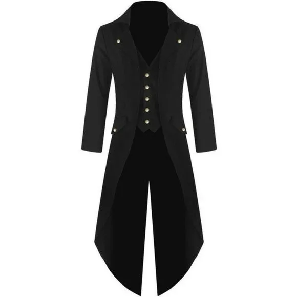 Men's Purple Steampunk Victorian Inspired Tailcoat