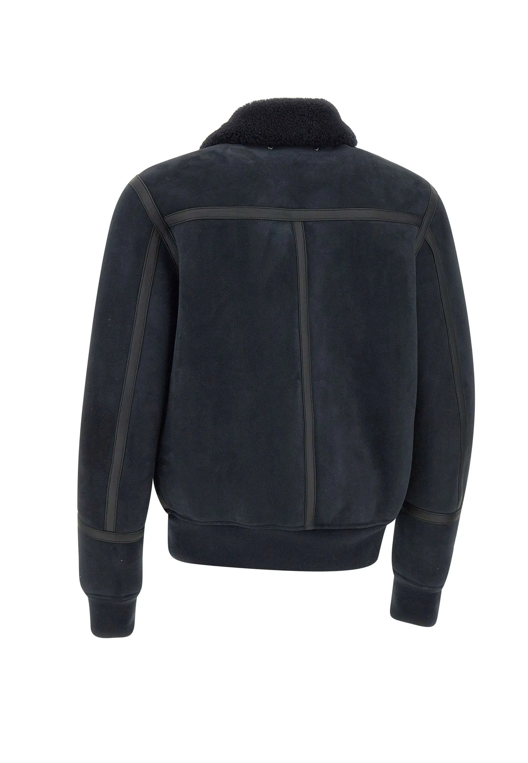 Men's Sheepskin Jacket with Shearling Collar