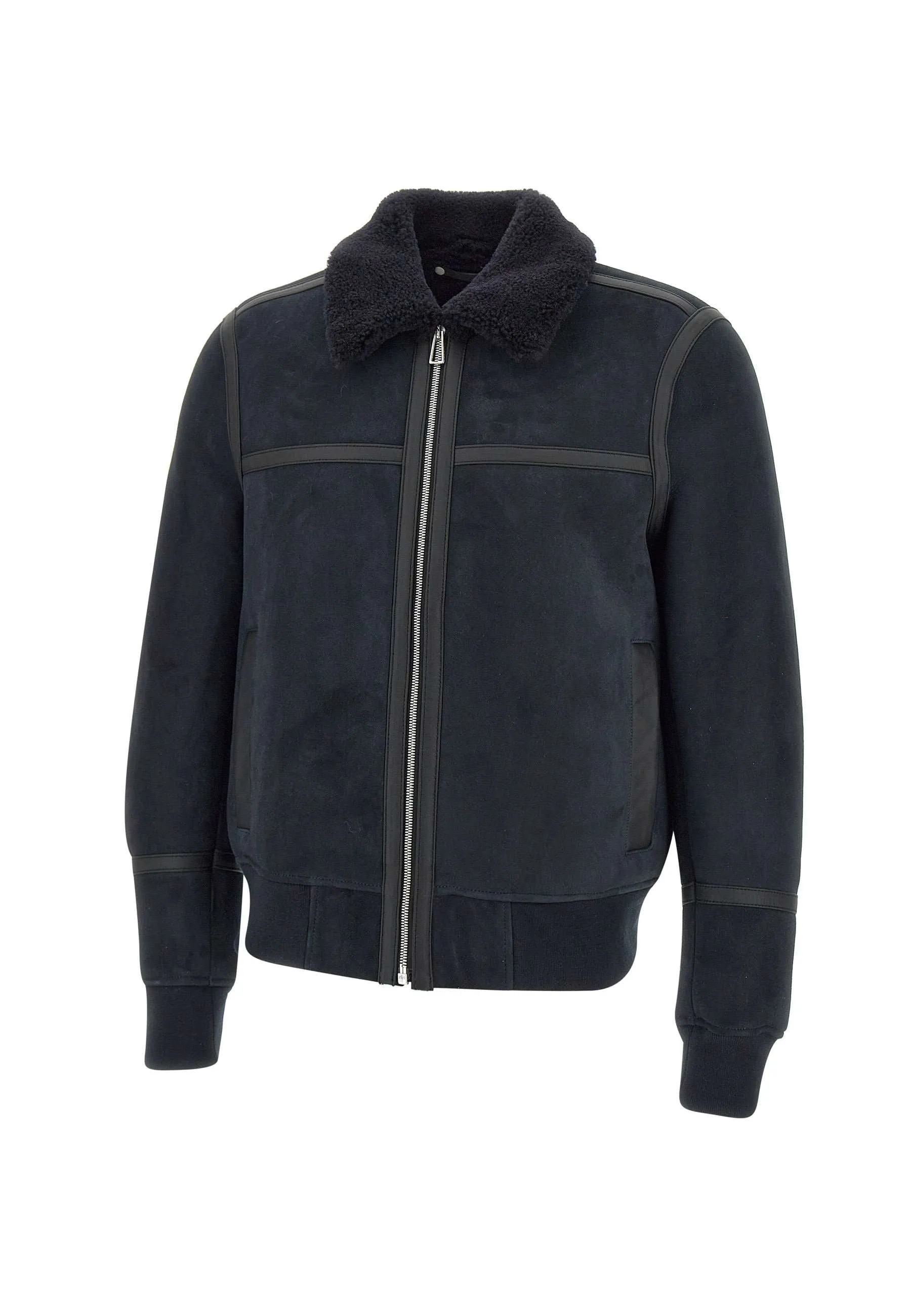 Men's Sheepskin Jacket with Shearling Collar