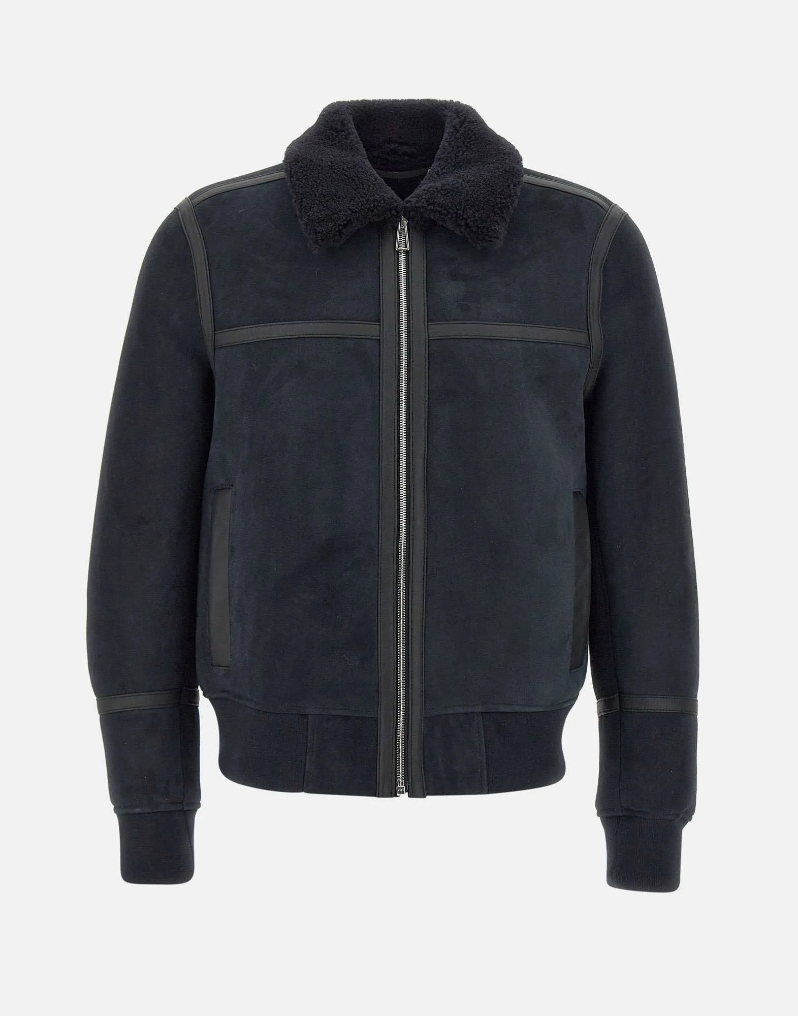 Men's Sheepskin Jacket with Shearling Collar