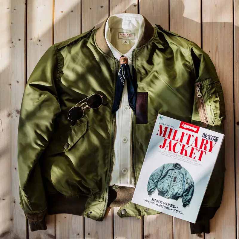Men's USAF L-2 Flying Jacket Military Style Outwear