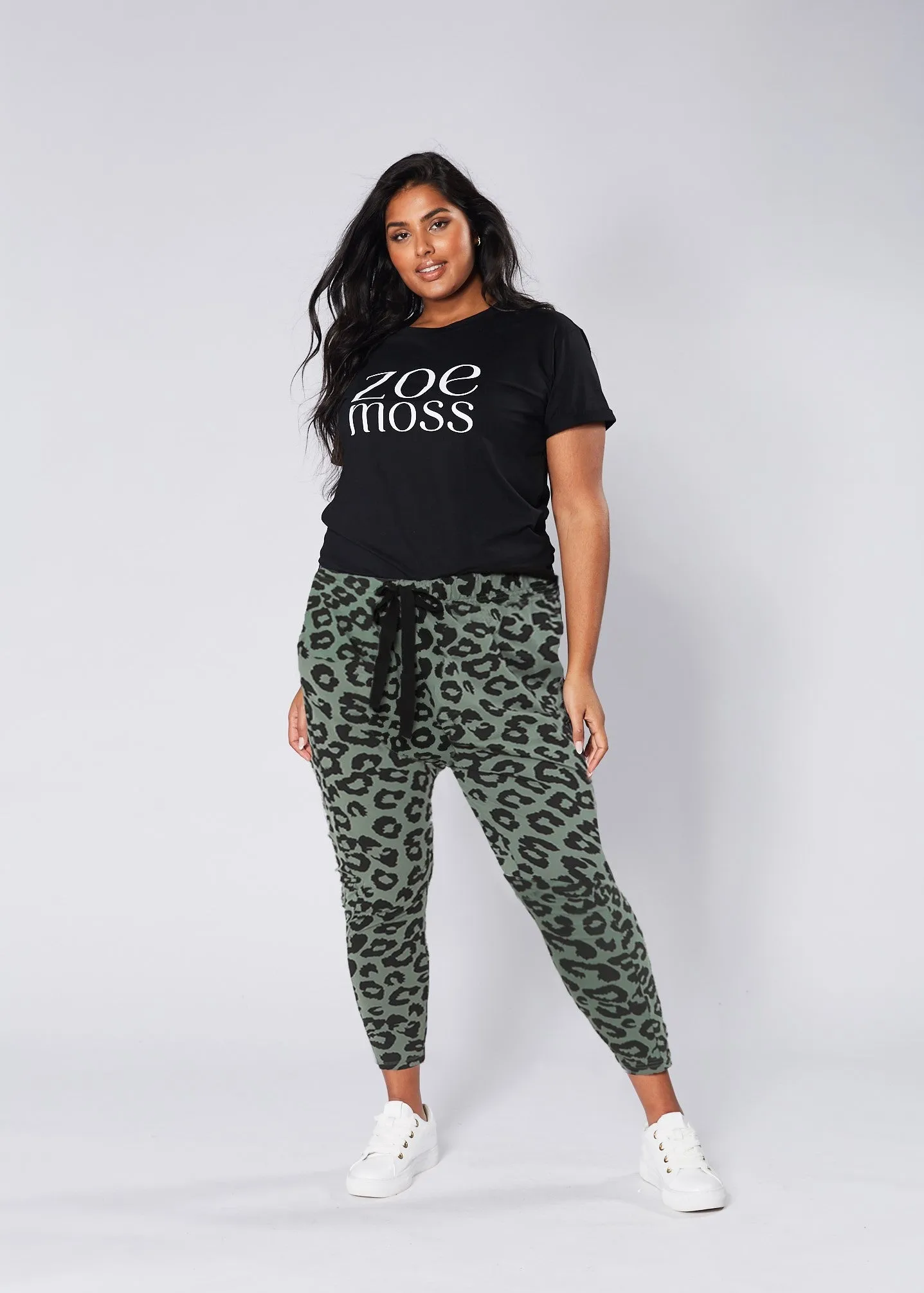 Mila Joggers - Khaki Leopard
