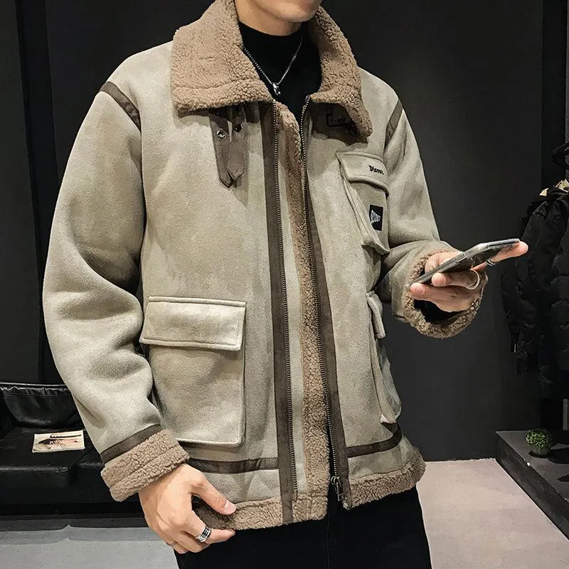 Monochrome Trendy Shearling Jacket