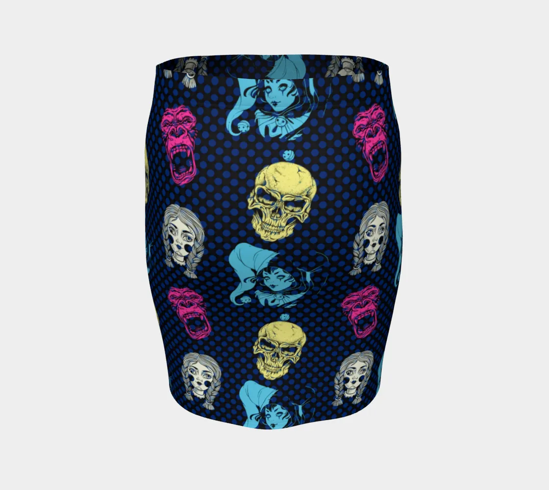 Monster Mash Fitted Skirt