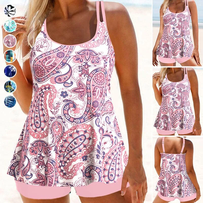 Multicolor Camisole Swimsuit