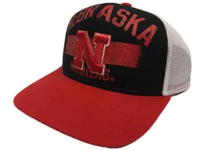 Nebraska Cornhuskers Adidas Mesh Snapback Structured Adjustable Hat Cap