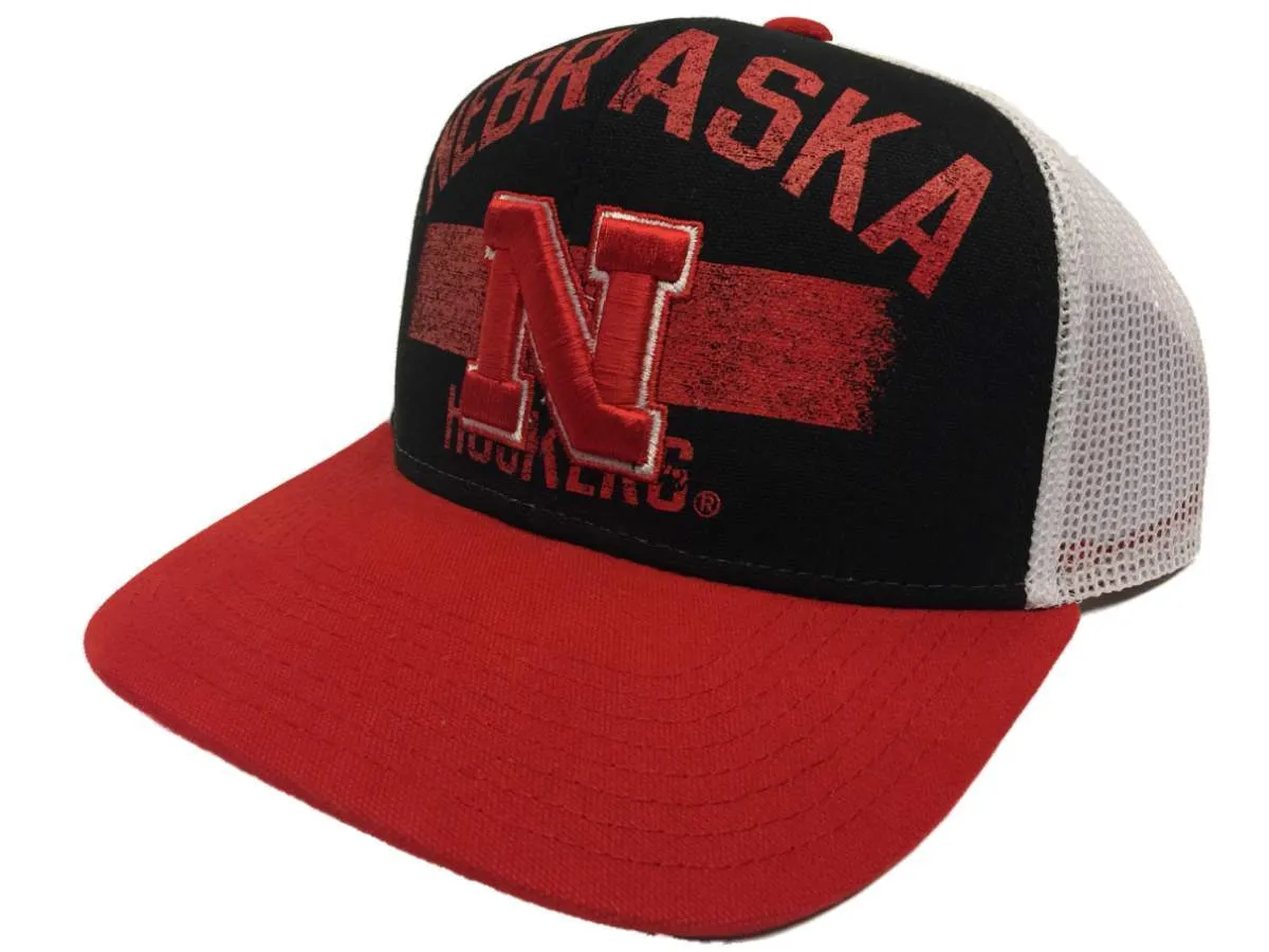 Nebraska Cornhuskers Adidas Mesh Snapback Structured Adjustable Hat Cap