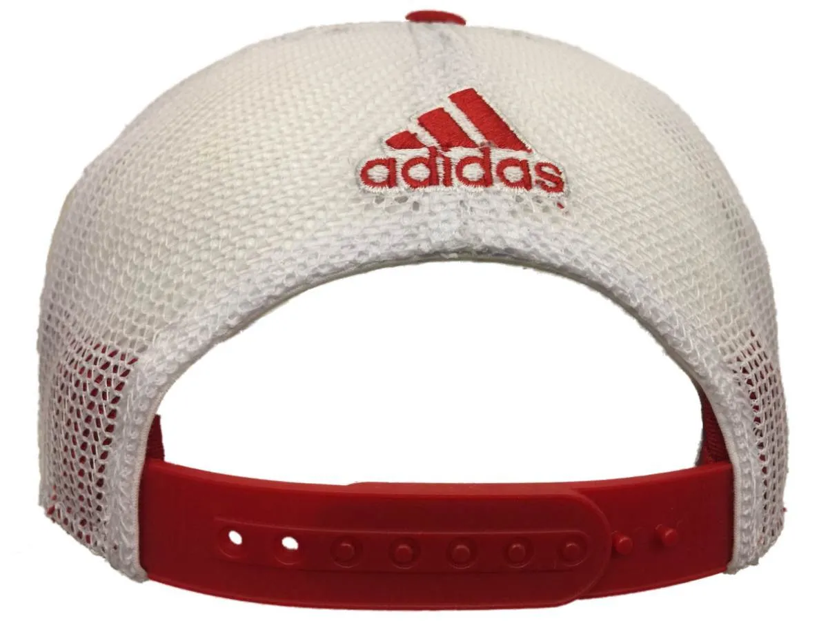 Nebraska Cornhuskers Adidas Mesh Snapback Structured Adjustable Hat Cap