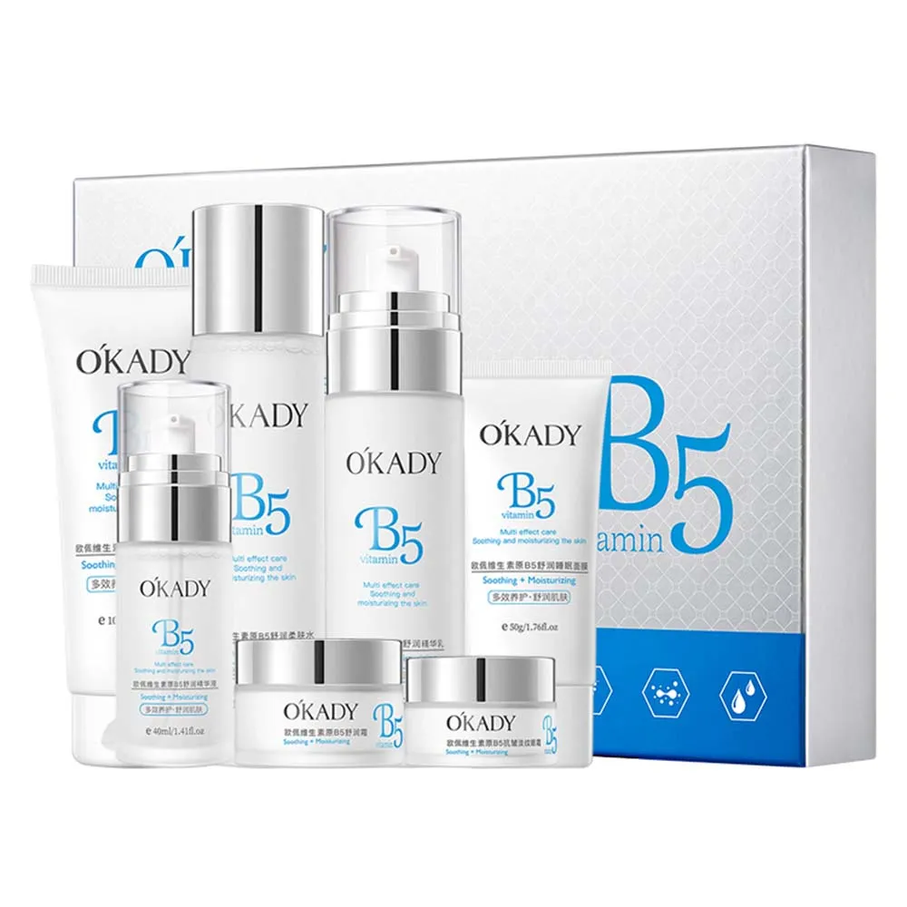 OKADY - Radiant Skin Mastery with Vitamin B5: Complete Care Set for a Healthy Glow!
