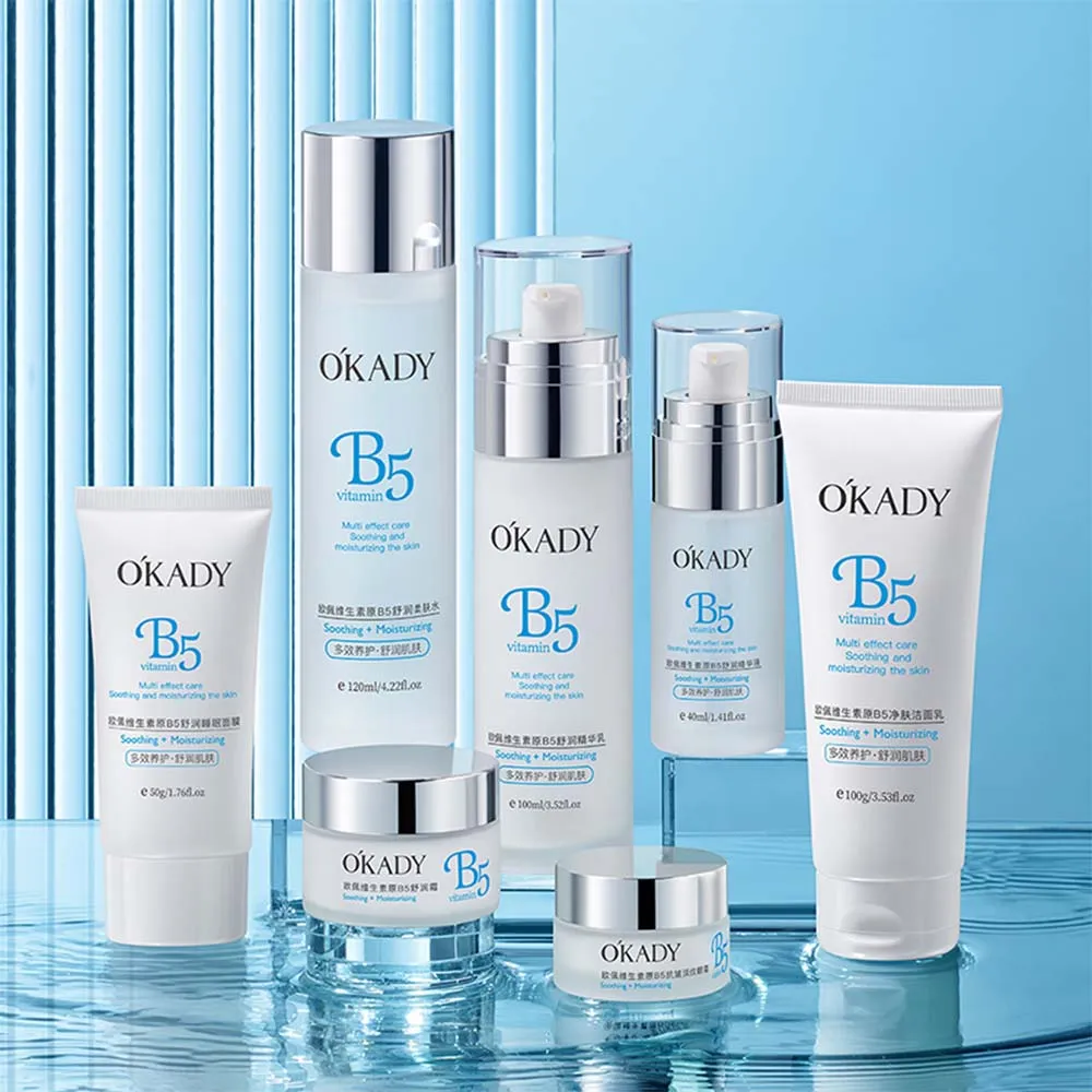 OKADY - Radiant Skin Mastery with Vitamin B5: Complete Care Set for a Healthy Glow!