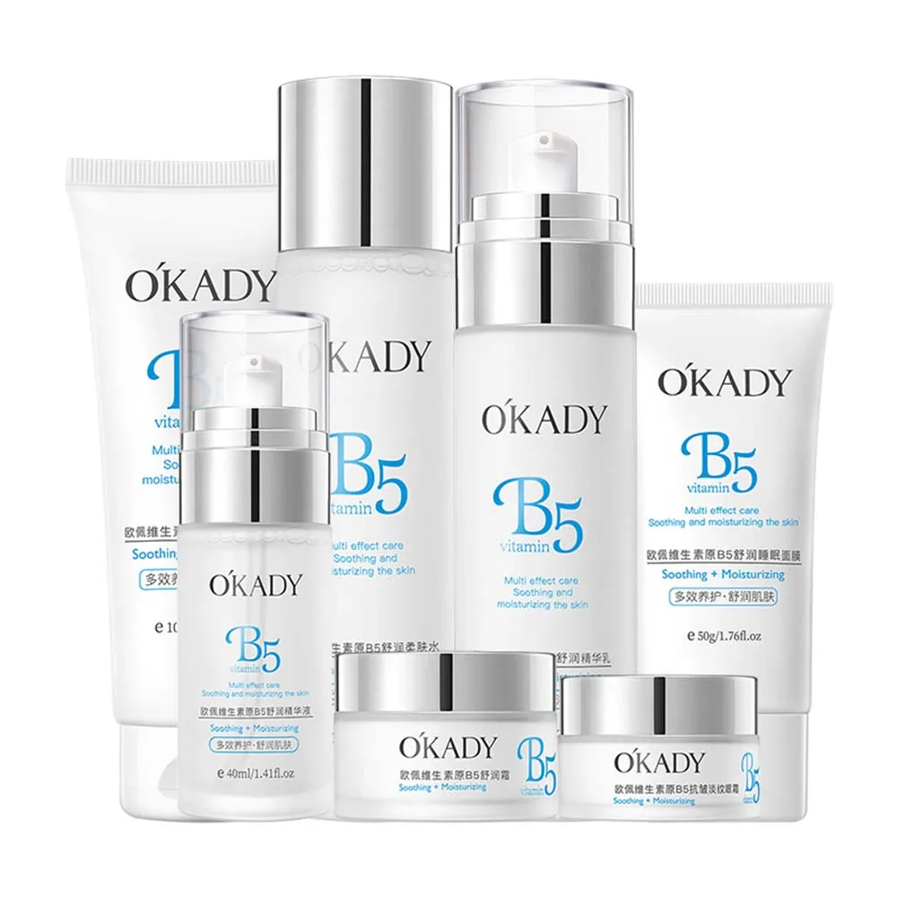 OKADY - Radiant Skin Mastery with Vitamin B5: Complete Care Set for a Healthy Glow!