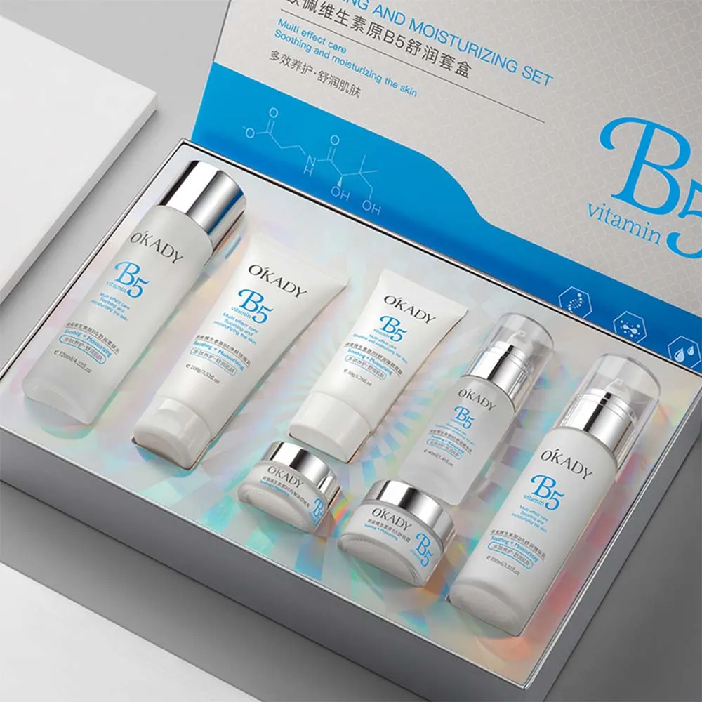 OKADY - Radiant Skin Mastery with Vitamin B5: Complete Care Set for a Healthy Glow!