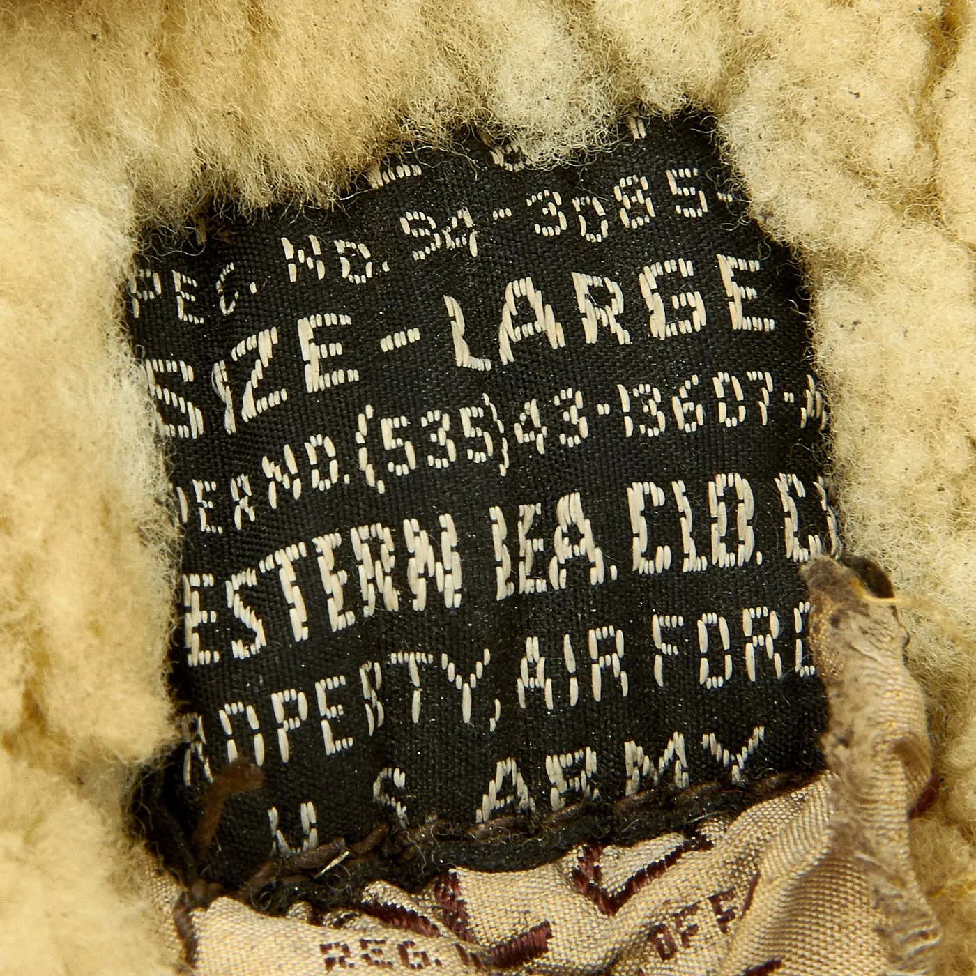 Original U.S. WWII Army Air Force Sheepskin Winter Flight Uniform