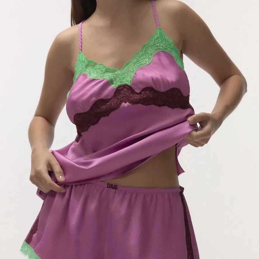 'Pandora' Lace Trim Camisole