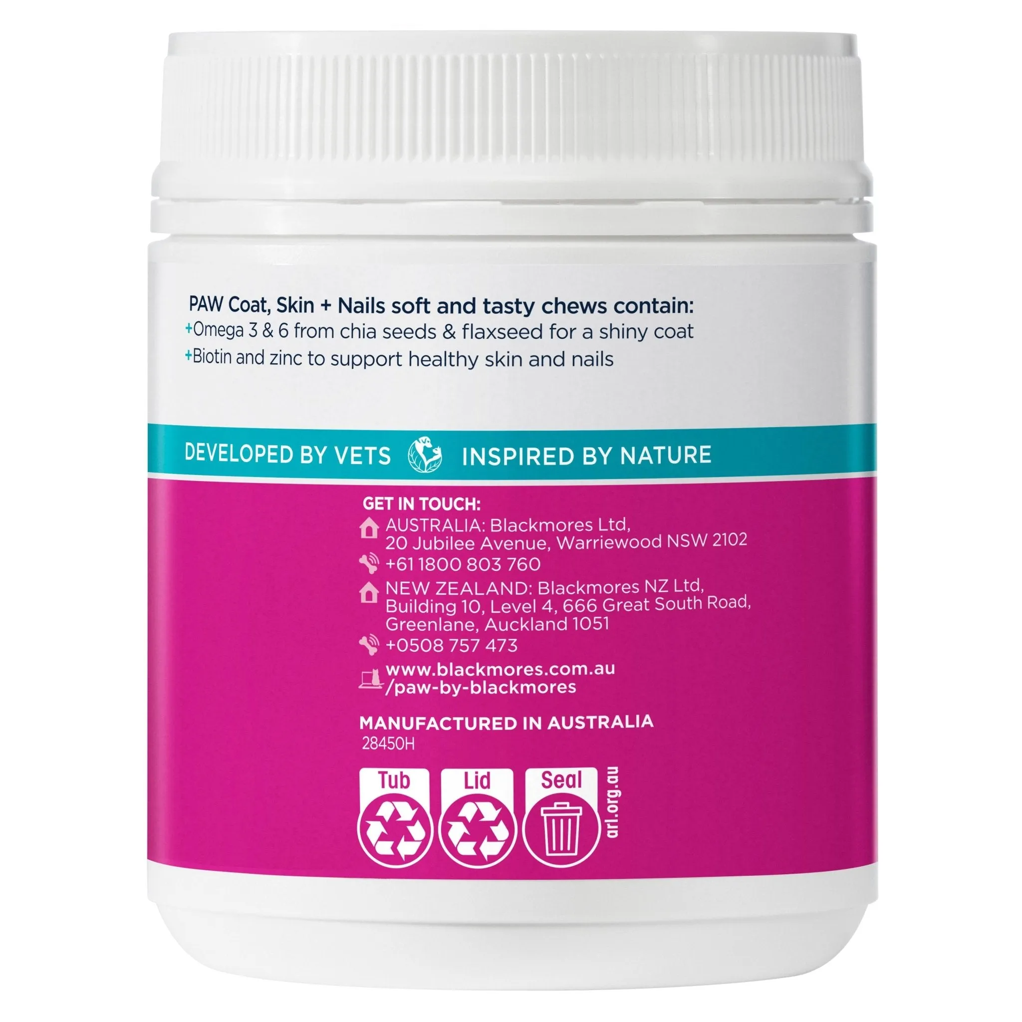 PAW Coat, Skin & Nails Multivitamin Chews 300g