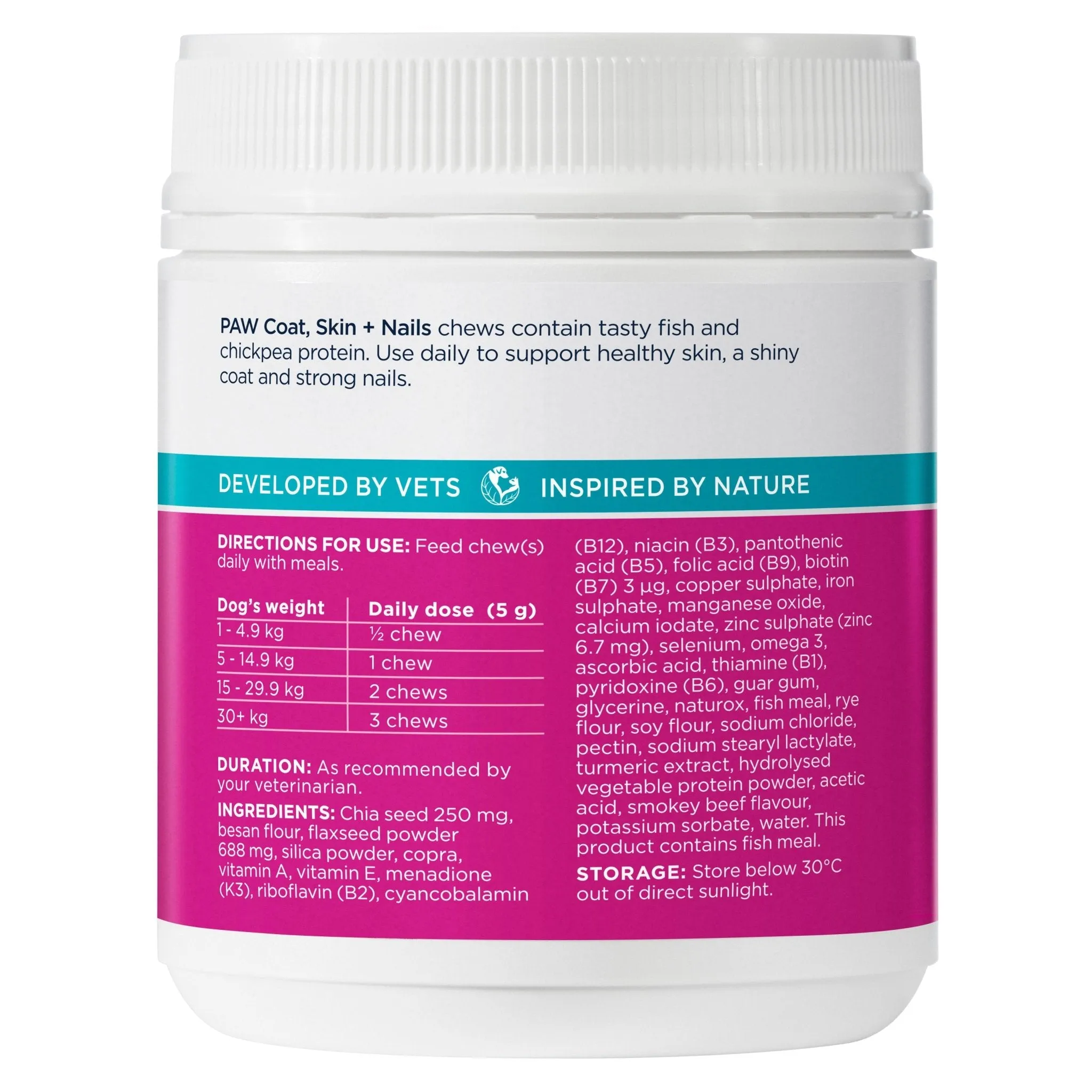 PAW Coat, Skin & Nails Multivitamin Chews 300g