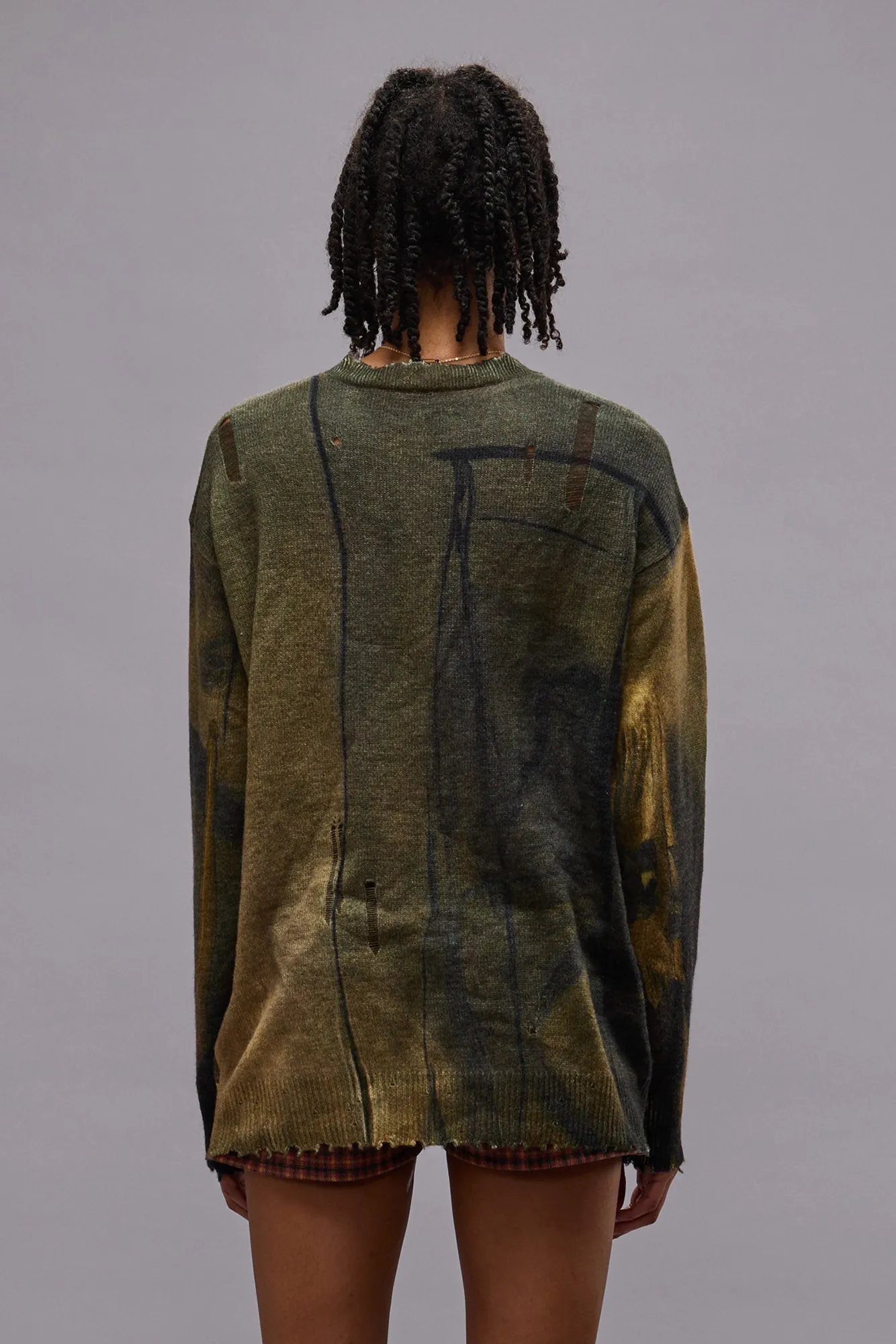 PRINTED BOYFRIEND SWEATER - PRINTED PORTRAIT