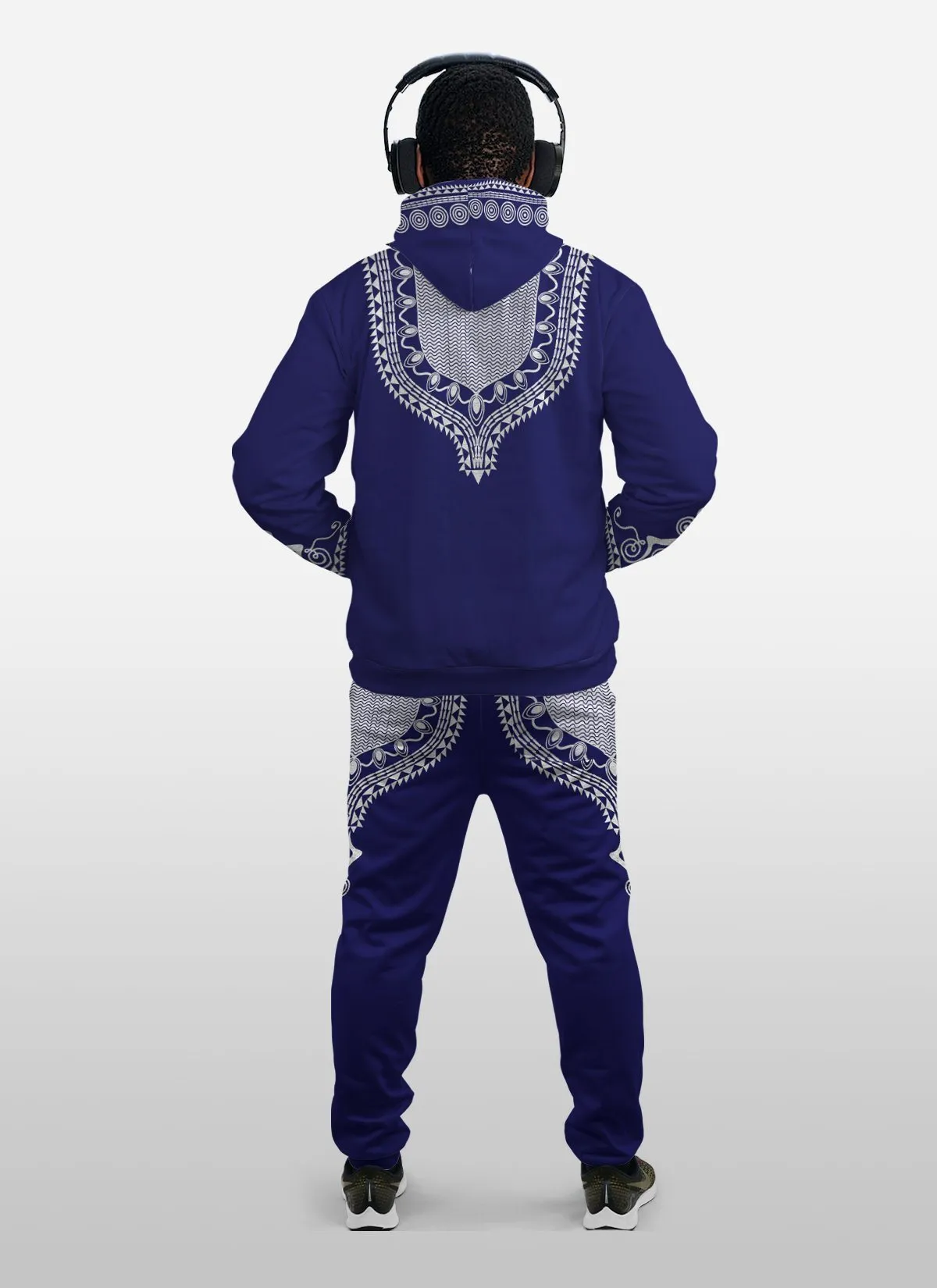 Printed DASHIKI 10 Fleece All-over Hoodie And Joggers Set
