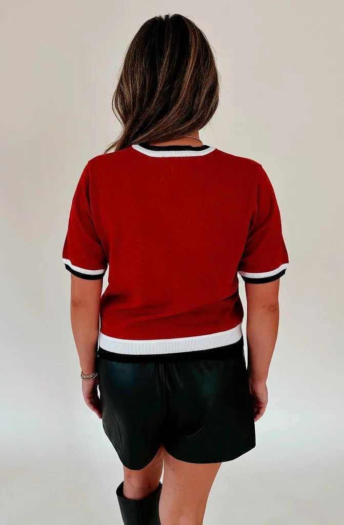 RED WHITE WOO SWEATER