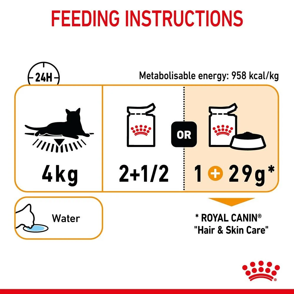 Royal Canin Hair & Skin Gravy Adult Wet Cat Food 85g
