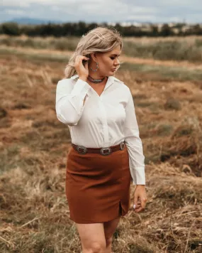 Rust/chocolate skirt
