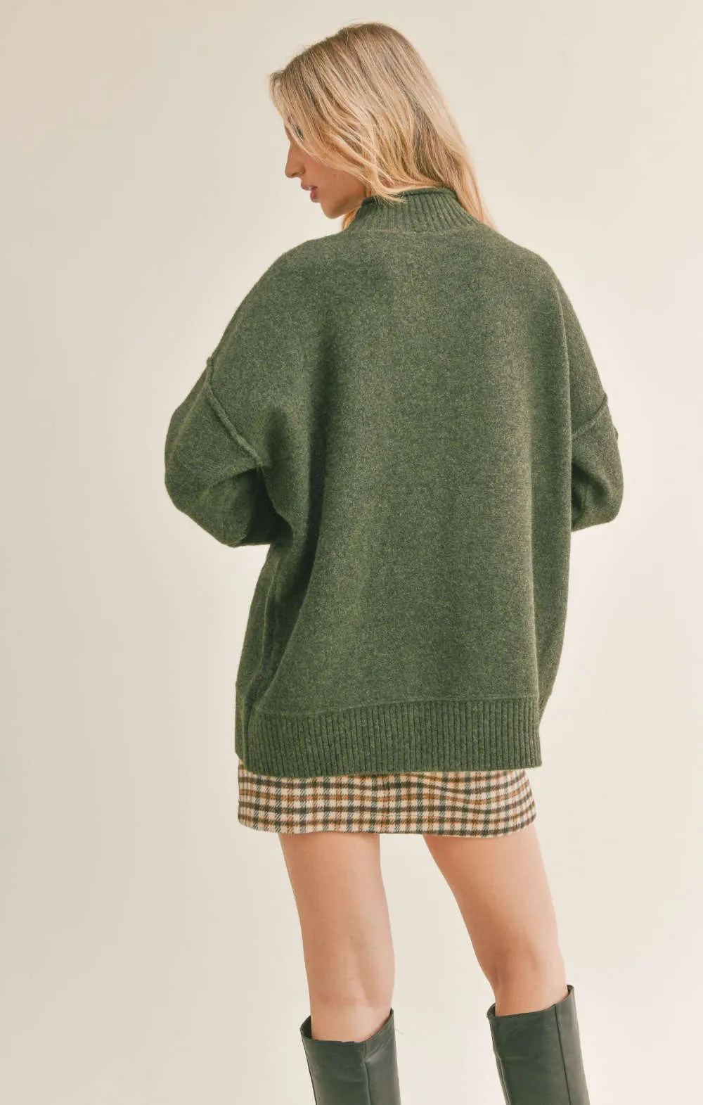 Sage The Label Wisteria Mock Neck Sweater
