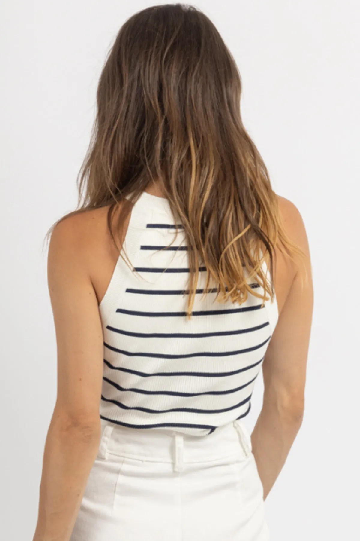 SAIL NAVY STRIPE TANK