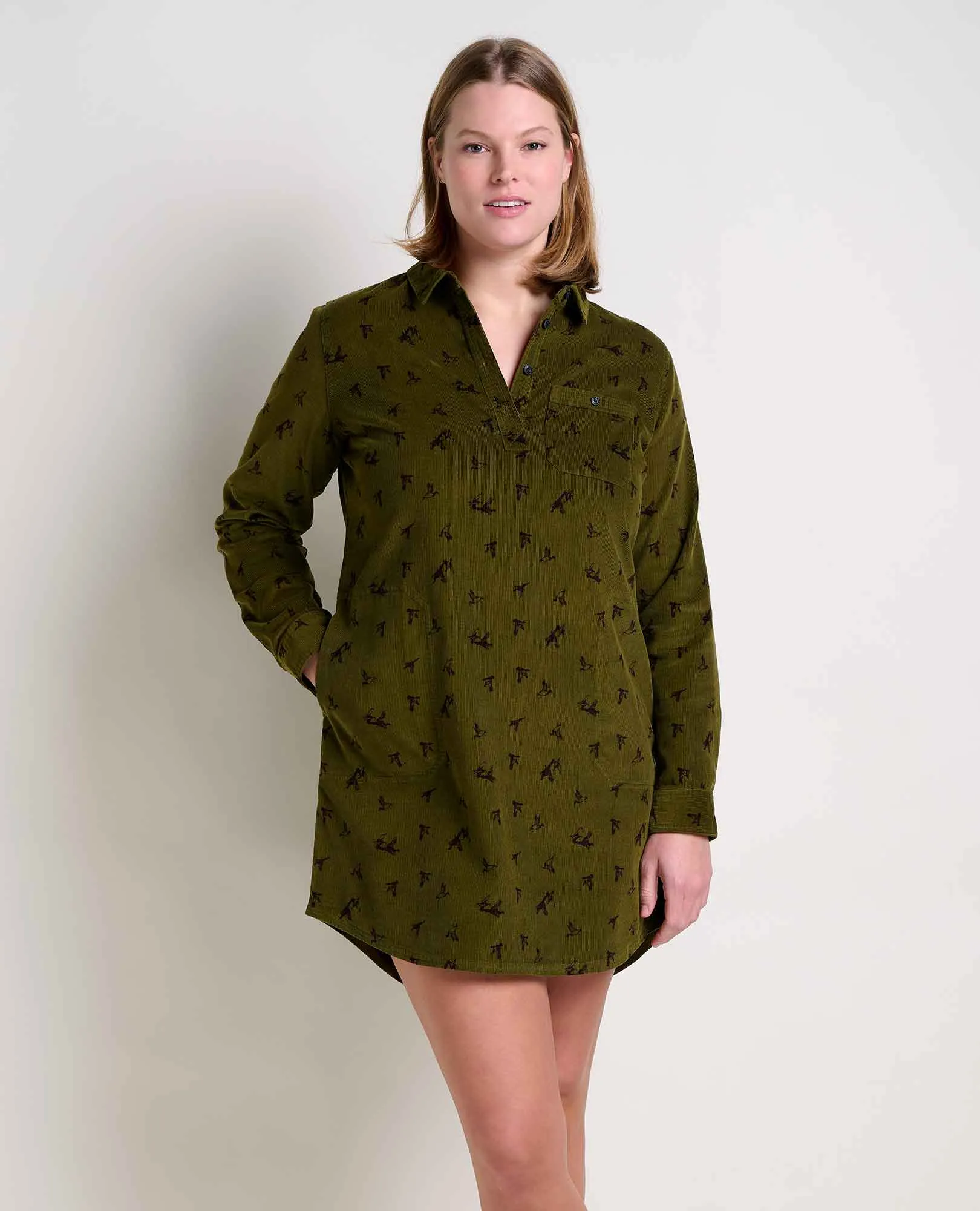 Scouter Cord Shirtdress