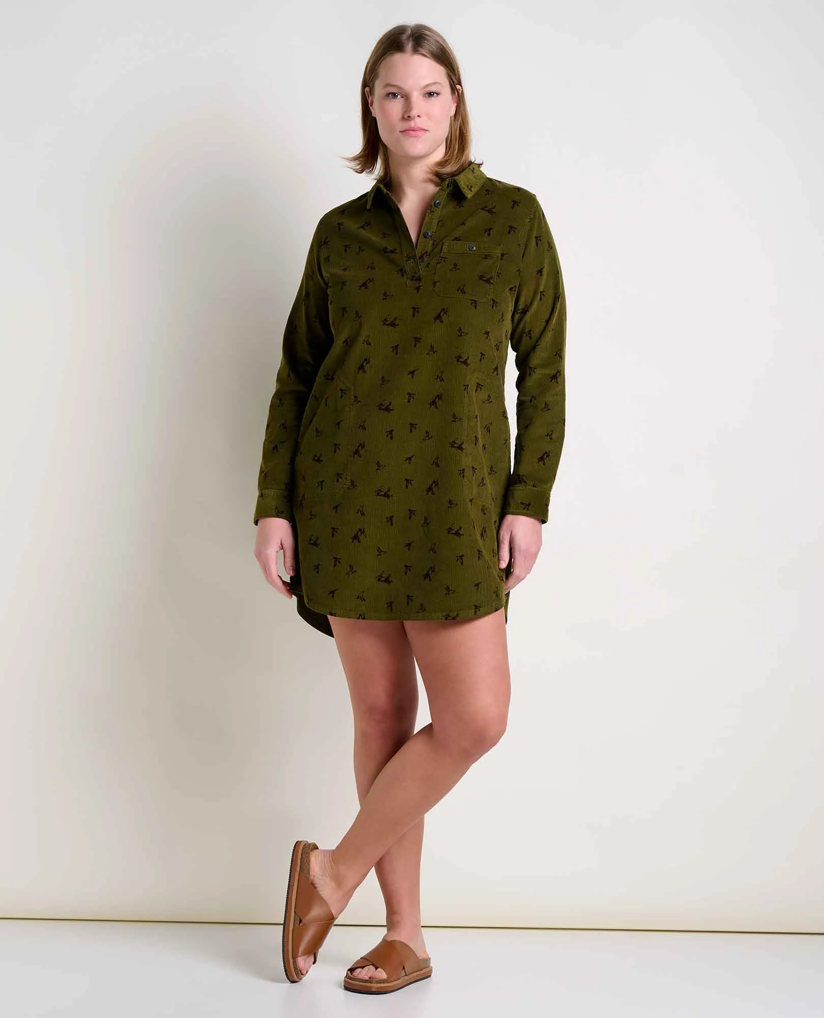 Scouter Cord Shirtdress