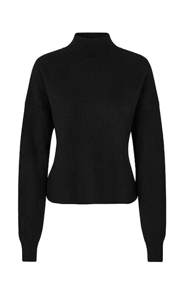 Second Female Cash Mix Black Knit
