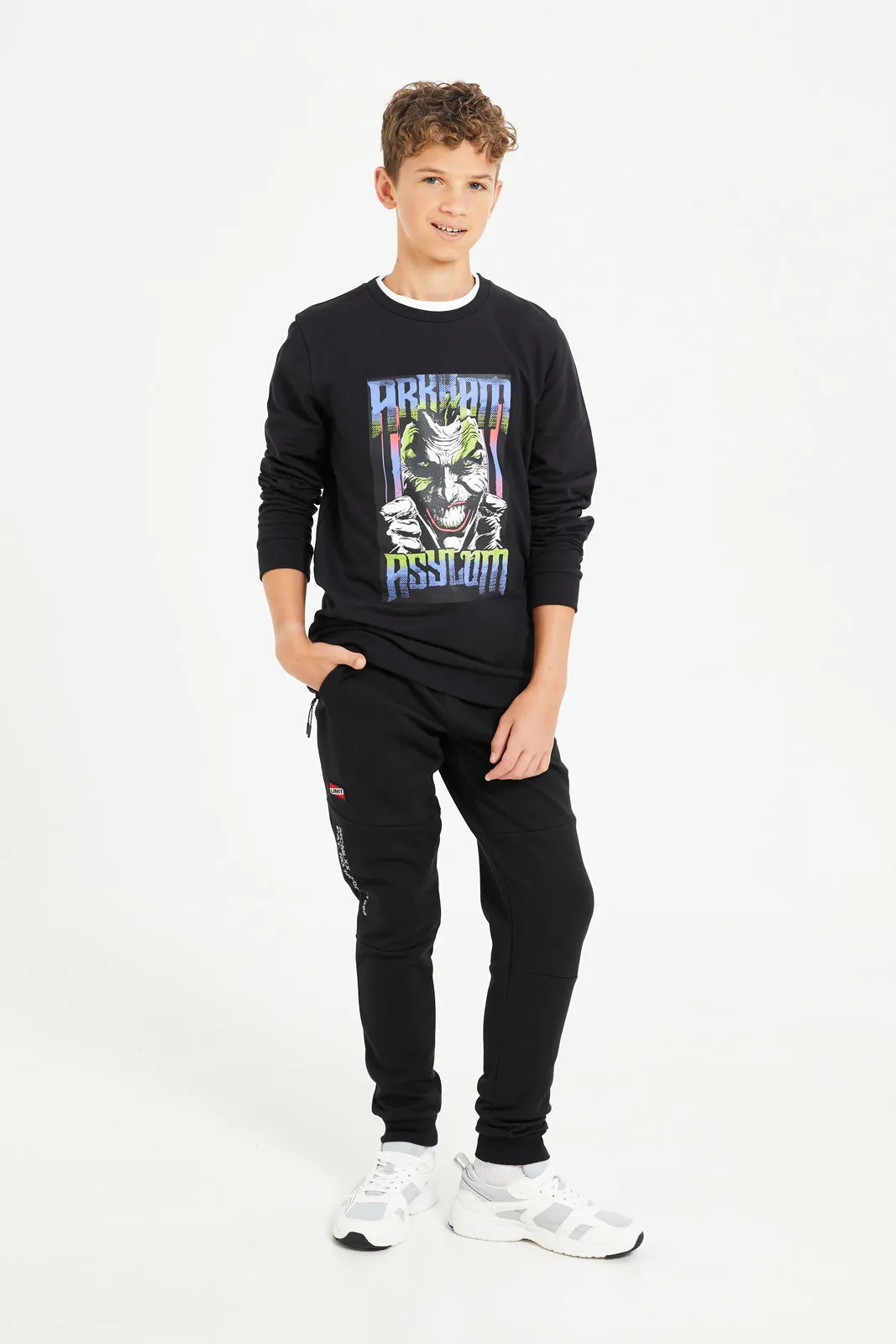 Senior Boys Black Joker Sweatshirt